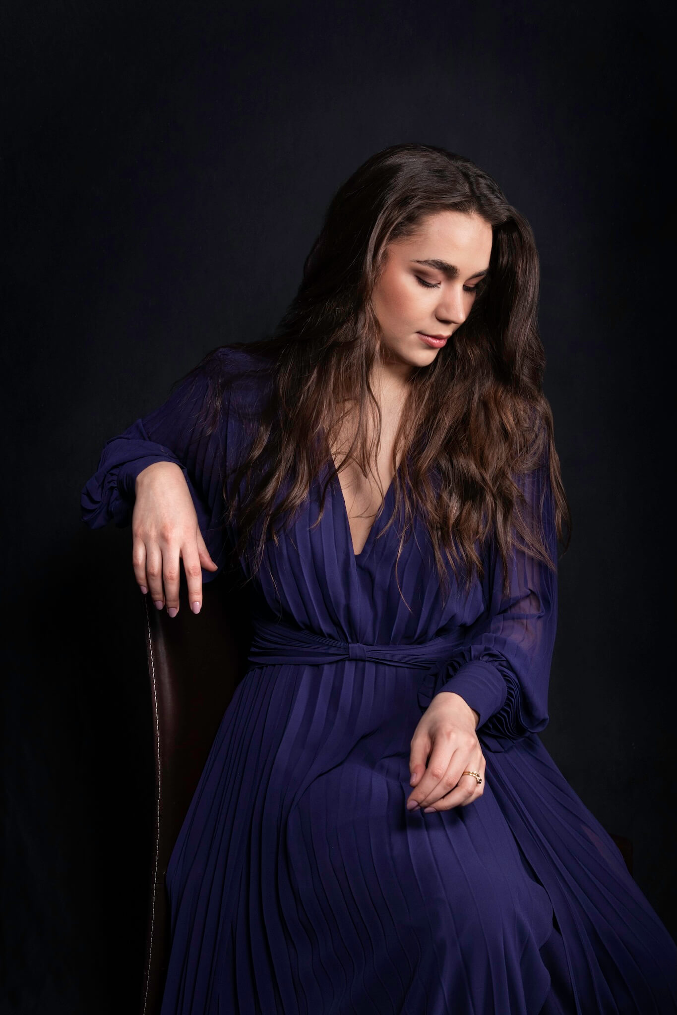 Portrait of Zoe McCormick in a dramatic editorial style